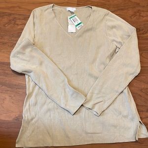 Charter club silk V Neck sweater.